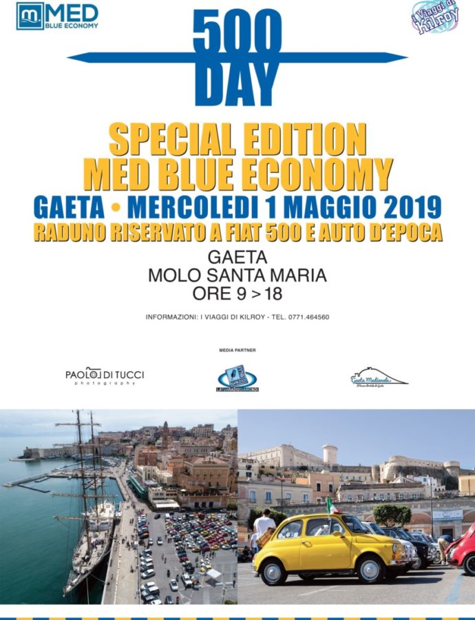 Una giornata in 500 a Gaeta: E’ il 500Day il Primo Maggio