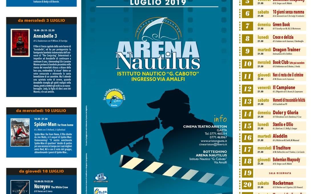 Cinema all’aperto: La programmazione Estate 2019